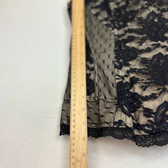 TRIPP NYC Black Lace‎ Corset Top Boustier Tank Sleeveless Sexy Vintage Y2K XS - Picture 15 of 16